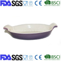 Customized Color Enamel Oval Cast Iron Baking Dish Gratin